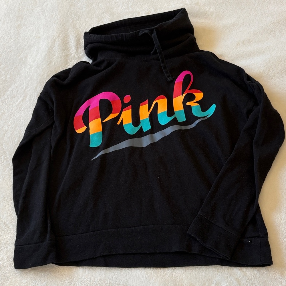 PINK Victoria's Secret Black Sweatshirt